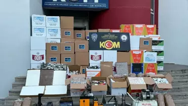 Adana'da Kaçak Makaron Operasyonu
