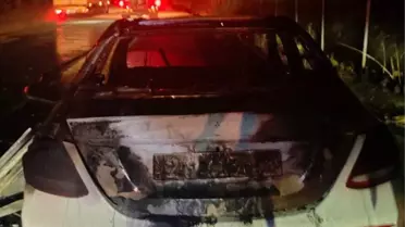 Ceyhan'da Otomobil Yangını