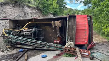 Artvin'de Kamyon Devrildi: 1 Ölü, 2 Yaralı