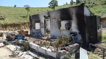 Bahşılı'da Baraka Yangını