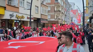 Bulancak'ta 19 Mayıs Yürüyüşü
