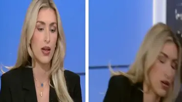 Canlı yayında bilincini kaybedip yere yığıldı