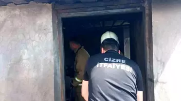 Cizre'de Odunlukta Yangın