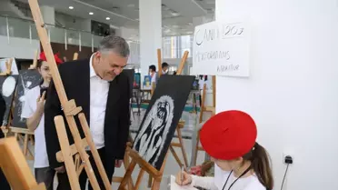 Çubuk'ta Bilim Fuarı Açıldı