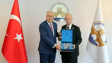 Ege Üniversitesi Rektörü Budak, Trakya Üniversitesi'ni Ziyaret Etti