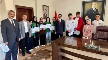 Göynücek Kaymakamı Demirgül, Erasmus Projesi katılımcılarını kabul etti