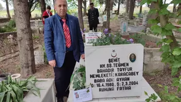 Karacabey'de lise öğrencilerinden şehit annelerine ziyaret