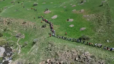 Kars'ta Doğa Yürüyüşü: Kozlu Şelalesi'ne 117 Katılımcı