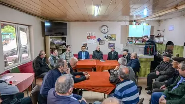 Vali Turan, Dereköy'de Vatandaşlarla Buluştu