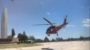 Mide Kanaması Geçiren Hasta Hava Ambulansı ile Taşındı