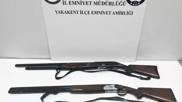 Samsun'da Araçta Ruhsatsız Tüfek Ele Geçirildi