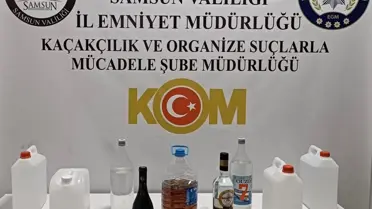 Samsun'da Sahte İçki Operasyonu