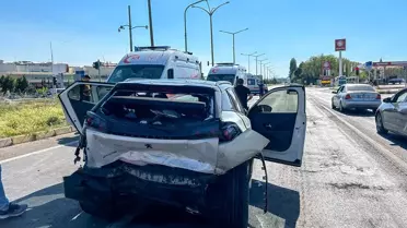 Uşak'ta Zincirleme Trafik Kazası