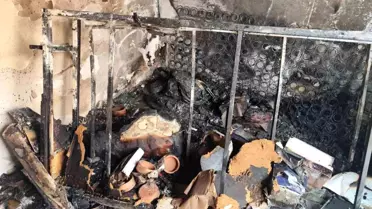 Gölbaşı'nda Yangın: 1 Yaralı