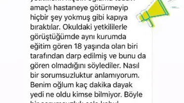 Burdur'da Özel Gereksinimli Çocuğa Darp İddiası
