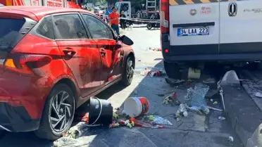 Kağıthane'de Frensiz Minibüs Kazası