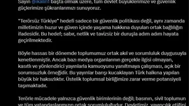 RTÜK Başkanı Şahin: 'Terör örgütü PKK'nın fesih kararına ilişkin yanıltıcı yayınlar sorumsuzluktur'