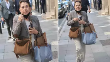 Şarkıcı Nilüfer Nişantaşı'nda kameralara yakalandı