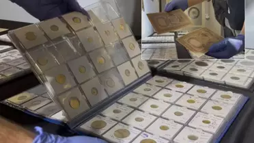 İş adamının evin her yerinden paha biçilemez sikkeler çıktı, polisler bile gözlerine inanamadı