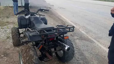 Gölbaşı'nda ATV Devri: 2 Yaralı