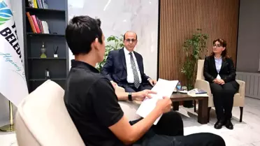 Yeşilyurt Belediye Başkanı Geçit Öğrencilerle Röportaj Yaptı