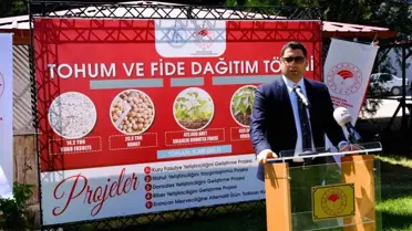 Erzincan'da Çiftçilere Domates Fidesi Dağıtıldı