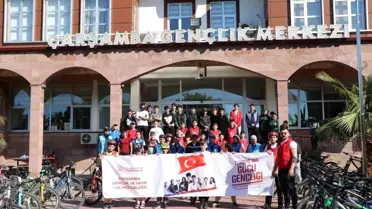Gençler Bisiklet Turunda Milli Mücadele'yi Anımsadı