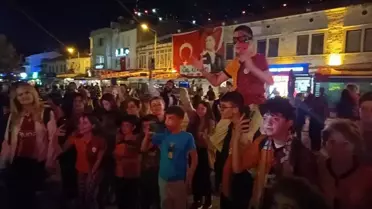 Foça'da Galatasaray Şampiyonluk Kutlaması
