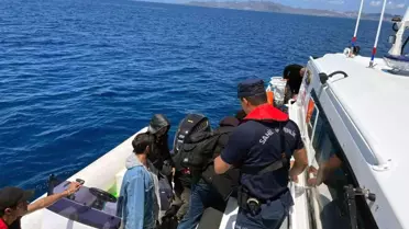 Datça'da 33 Göçmen Kurtarıldı