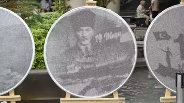 Konyaaltı'nda String Art Sergisi
