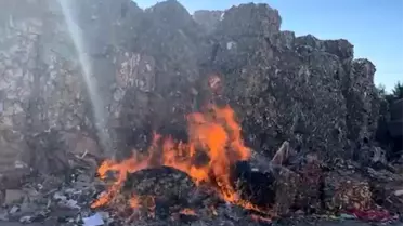 Kahramanmaraş'ta Kağıt Fabrikasında Yangın