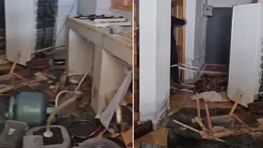 Kış uykusundan uyanan ayılar belediye başkanının evini bastı