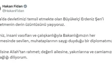 Fidan'dan Büyükelçi Şen için Taziye