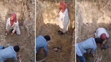 Görüntü Türkiye'den! Hastalıktan ve kuduzdan ölen köpeklerin mezarlarını açmaya kalktılar