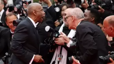 Ünlü aktör, Cannes Film Festivali'nde kendisine dokunan gazeteciye bağırdı