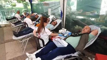 Gaziantep'te Geleneksel Kan Bağışı Kampanyası Büyük İlgi Gördü