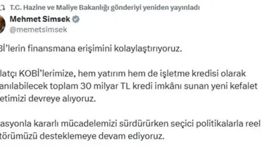 30 Milyar TL'lik Kredi Paketi Açıklandı