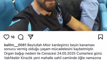 Beytullah Mısır'ın Organları 3 Hastaya Can Oldu