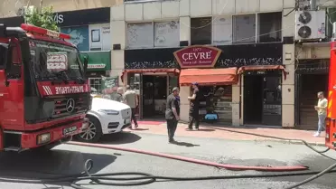 Mecidiyeköy'de Kafede Yangın Çıktı