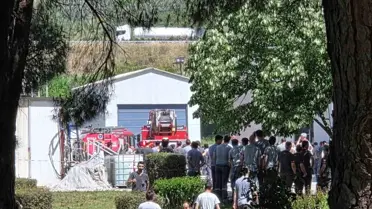 Bursa'da Yat Fabrikasında Kimyasal Depoda Yangın