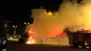 Ereğli'de Seyir Halindeki Tırda Yangın Çıktı