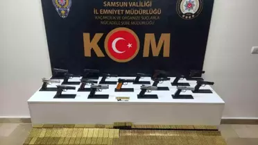 Samsun'da 17 Kaçak Tabanca Ele Geçirildi