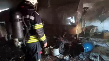Erzurum'da Toptancılar Sitesi'nde Yangın Paniği