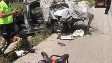 Osmancık'ta Ticari Araç Devrildi: 4 Yaralı