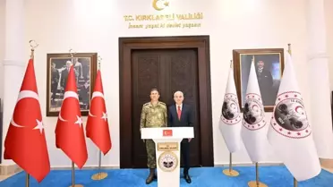 Orgeneral Ersay Kırklareli Valisi'ni Ziyaret Etti
