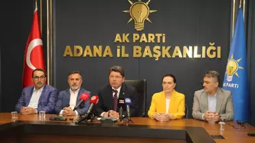 Adalet Bakanı Tunç, AK Parti Adana İl Başkanlığı ziyaretinde konuştu Açıklaması
