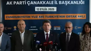 Adalet Bakanı Tunç, AK Parti Çanakkale İl Başkanlığı'nda konuştu Açıklaması