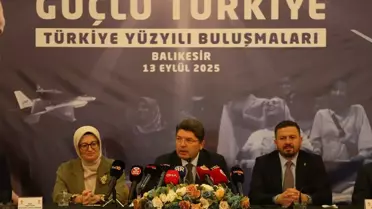 Adalet Bakanı Tunç, Balıkesir'de 'Türkiye Yüzyılı Buluşmaları' programında konuştu Açıklaması
