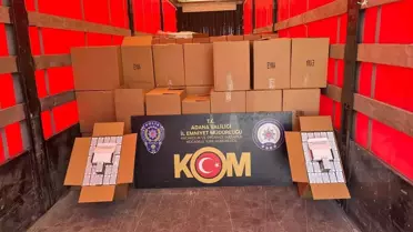Adana'da 14 Milyon Kaçak Makaron Ele Geçirildi