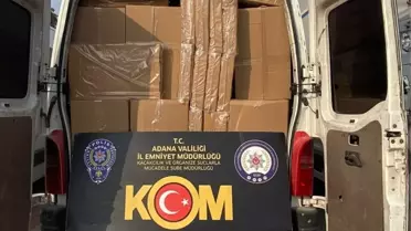 Adana'da 4.8 Milyon Makaron Ele Geçirildi